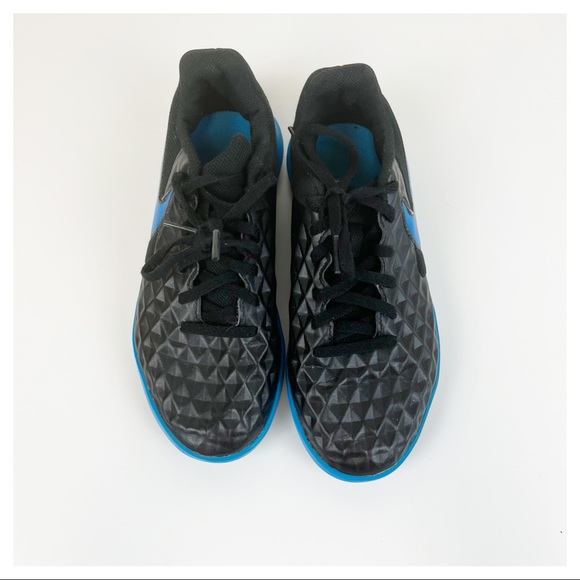 Nike Tiempo LegendX 8 Club IC 'Black Blue Hero' Youth Size 3 - Picture 3 of 8
